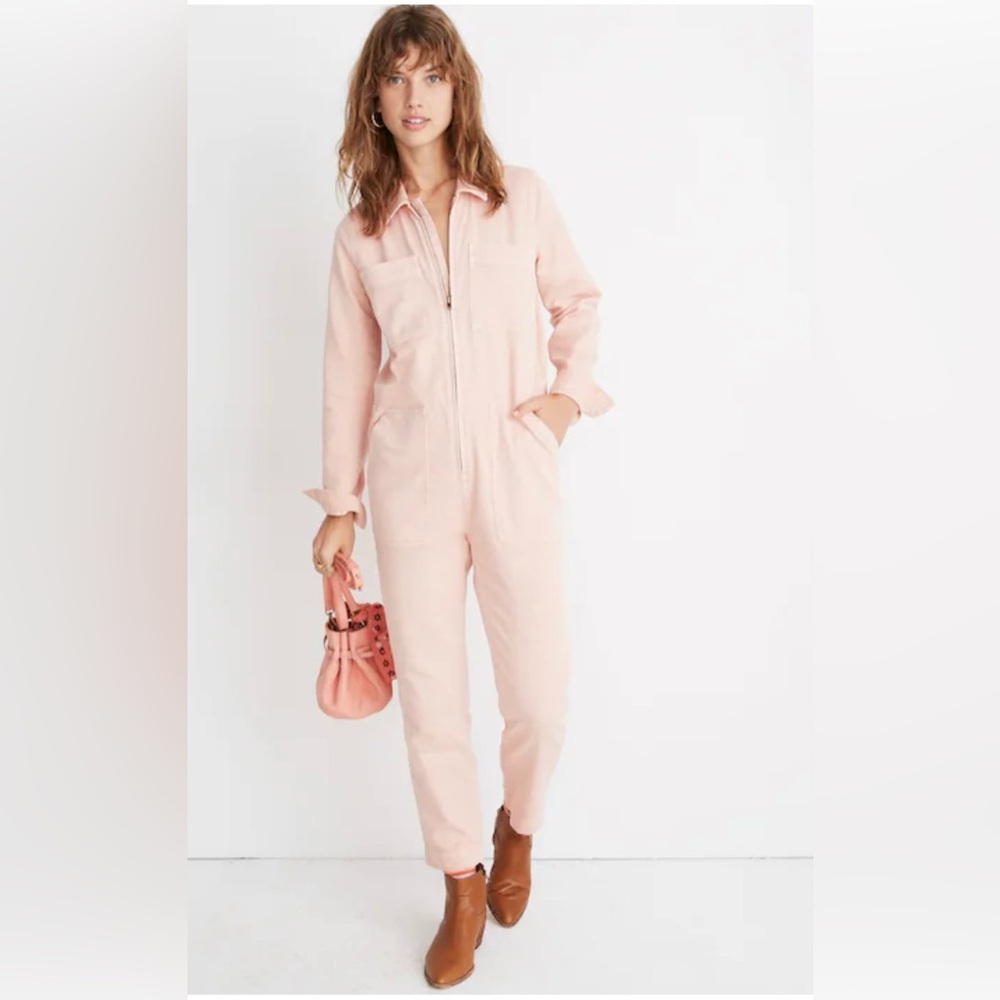 Madewell zip front cover all jumpsuit